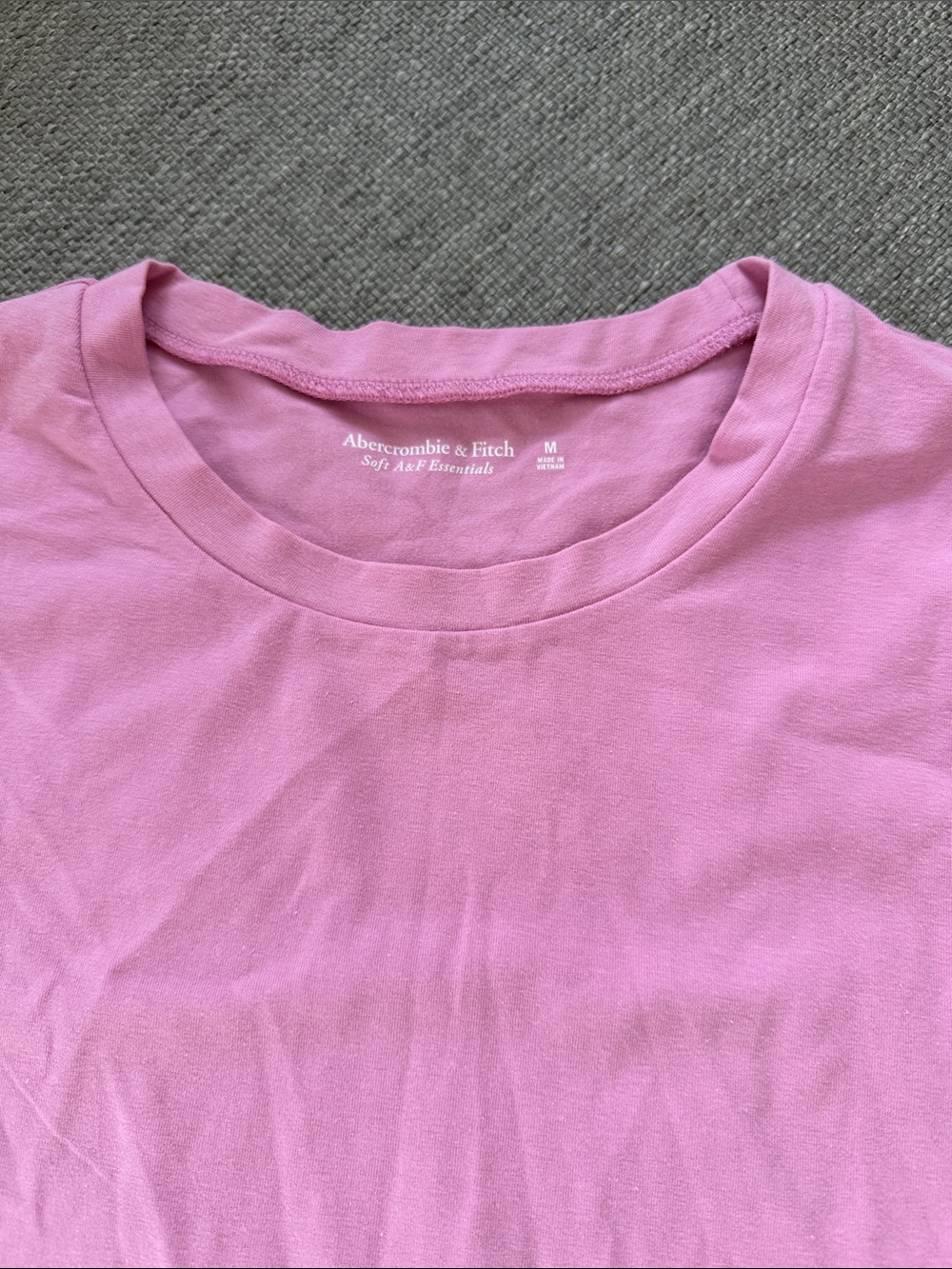 Abercrombie & Fitch Women’s  Light Pink Crew Tee